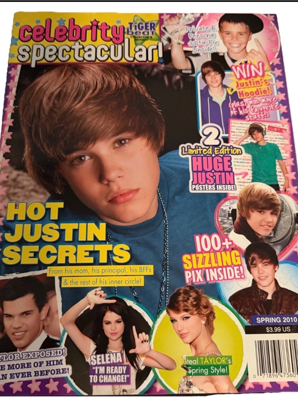 Tiger Beat Magazine Spring 2010 Justin Bieber